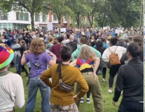 Amherst Turns Out For No Kings Dance Party